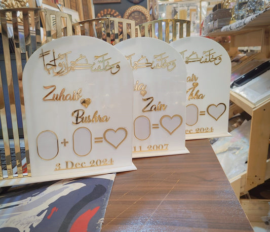 Acrylic Wedding Plate